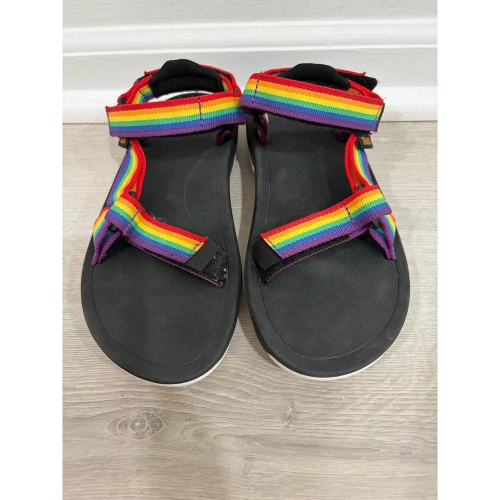 Teva Hurricane XLT2 Rainbow Pride Kids Sport Sandals Black Size 2 1019390C